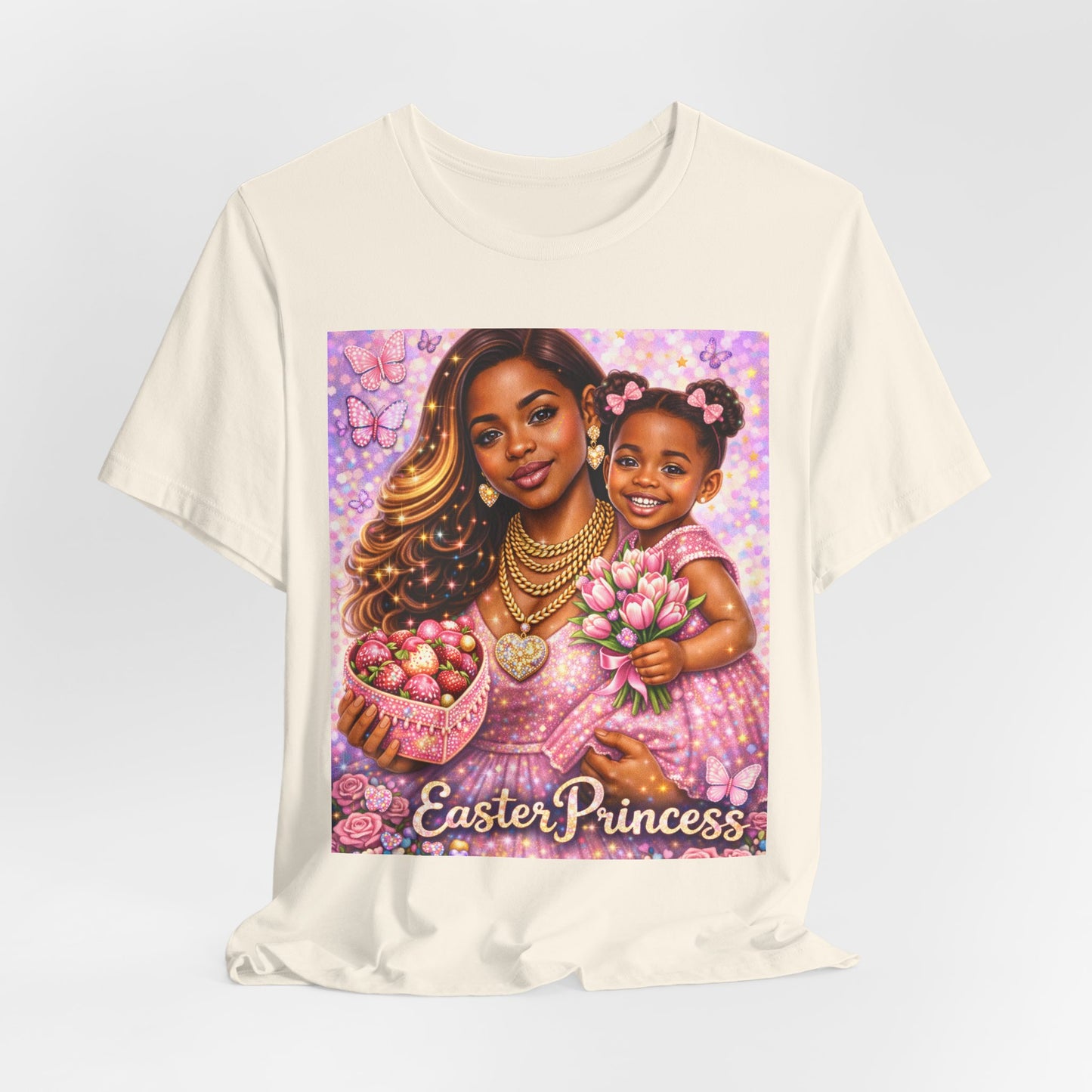 Easter Princess T-Shirt — Mother & Daughter Pastel Easter Graphic Tee
