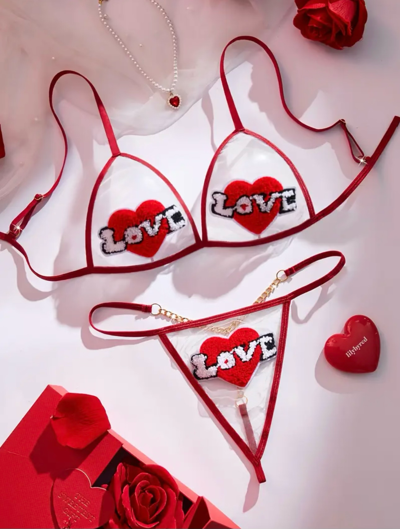 Knot Your Average Heartbreaker Lingerie Set