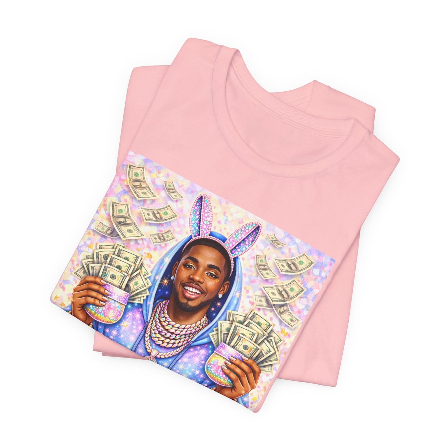 Certified Egg Collector T-Shirt — Funny Easter Bunny Money Graphic Tee