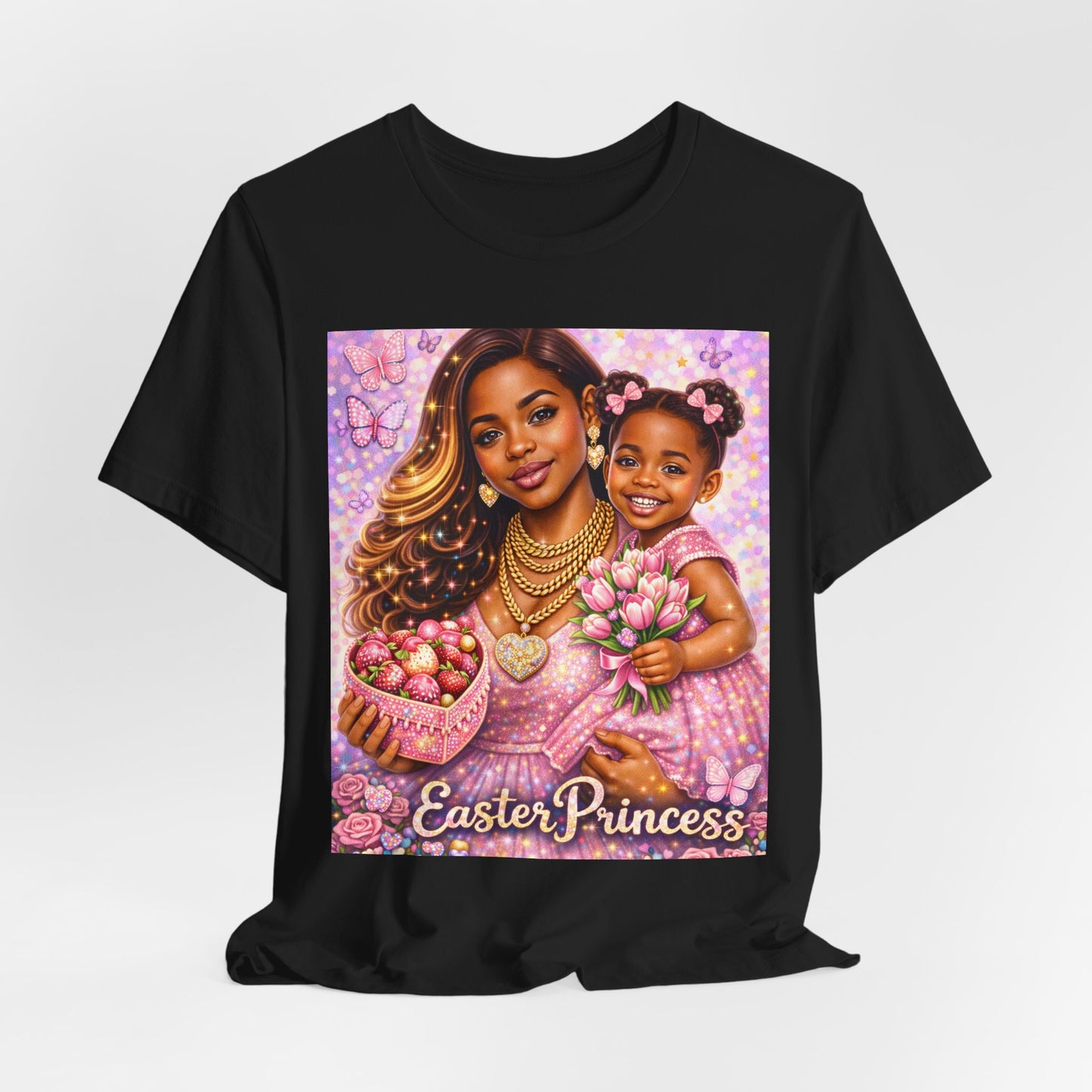 Easter Princess T-Shirt — Mother & Daughter Pastel Easter Graphic Tee