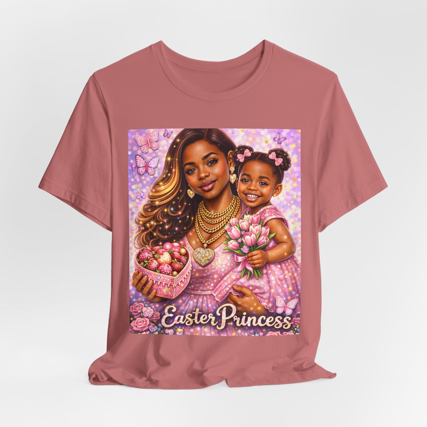 Easter Princess T-Shirt — Mother & Daughter Pastel Easter Graphic Tee