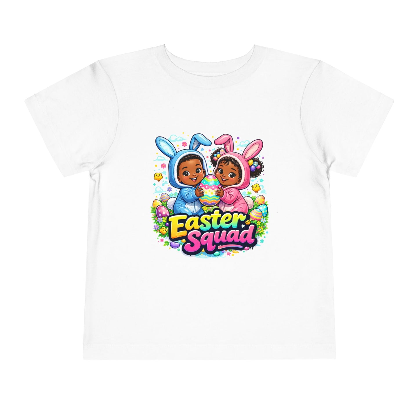 Toddler Tee — "Easter Squad" Bunny Twins Edition