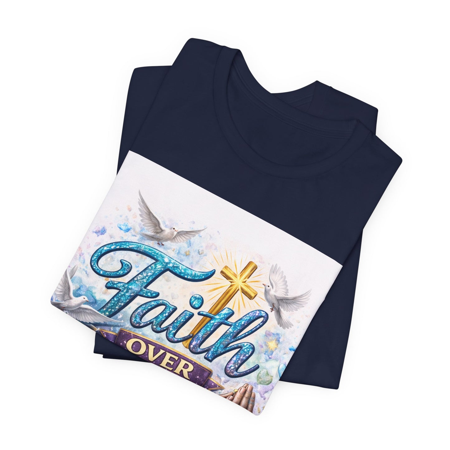 Faith Over Worry T-Shirt — Christian Prayer Graphic Tee