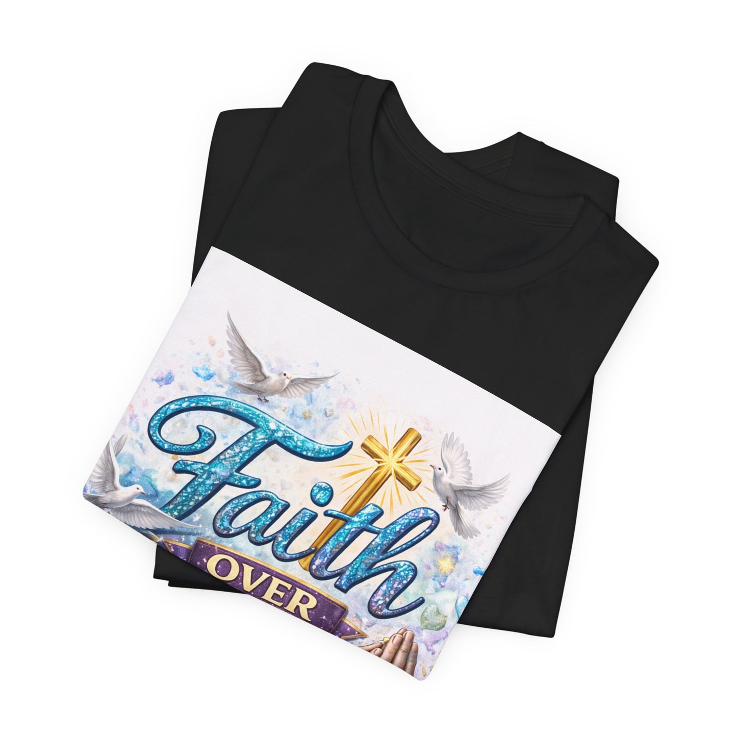 Faith Over Worry T-Shirt — Christian Prayer Graphic Tee