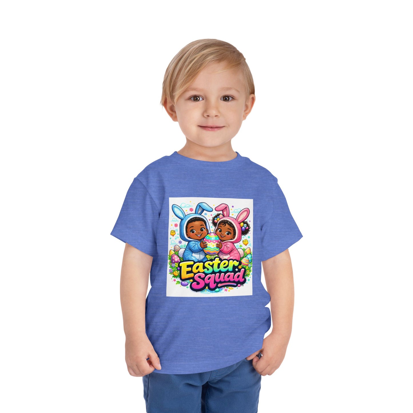 Toddler Tee — "Easter Squad" Bunny Twins Edition