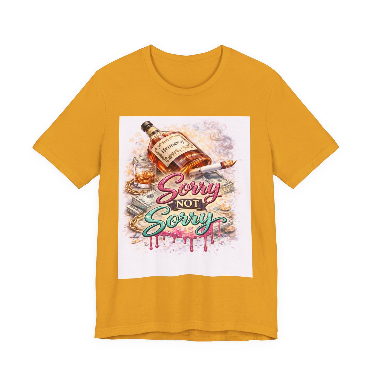 Sorry Not Sorry Whiskey Tee — Funny Drinking Graphic T-Shirt