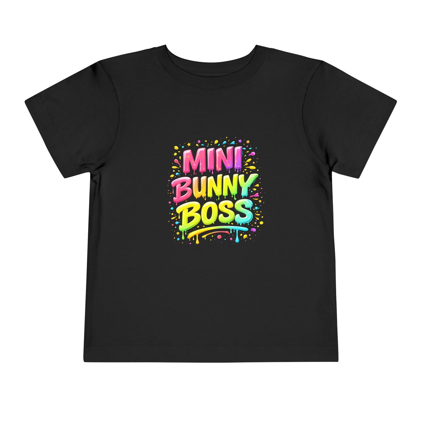 Mini Bunny Boss Toddler Tee — Colorful Kid Easter Shirt