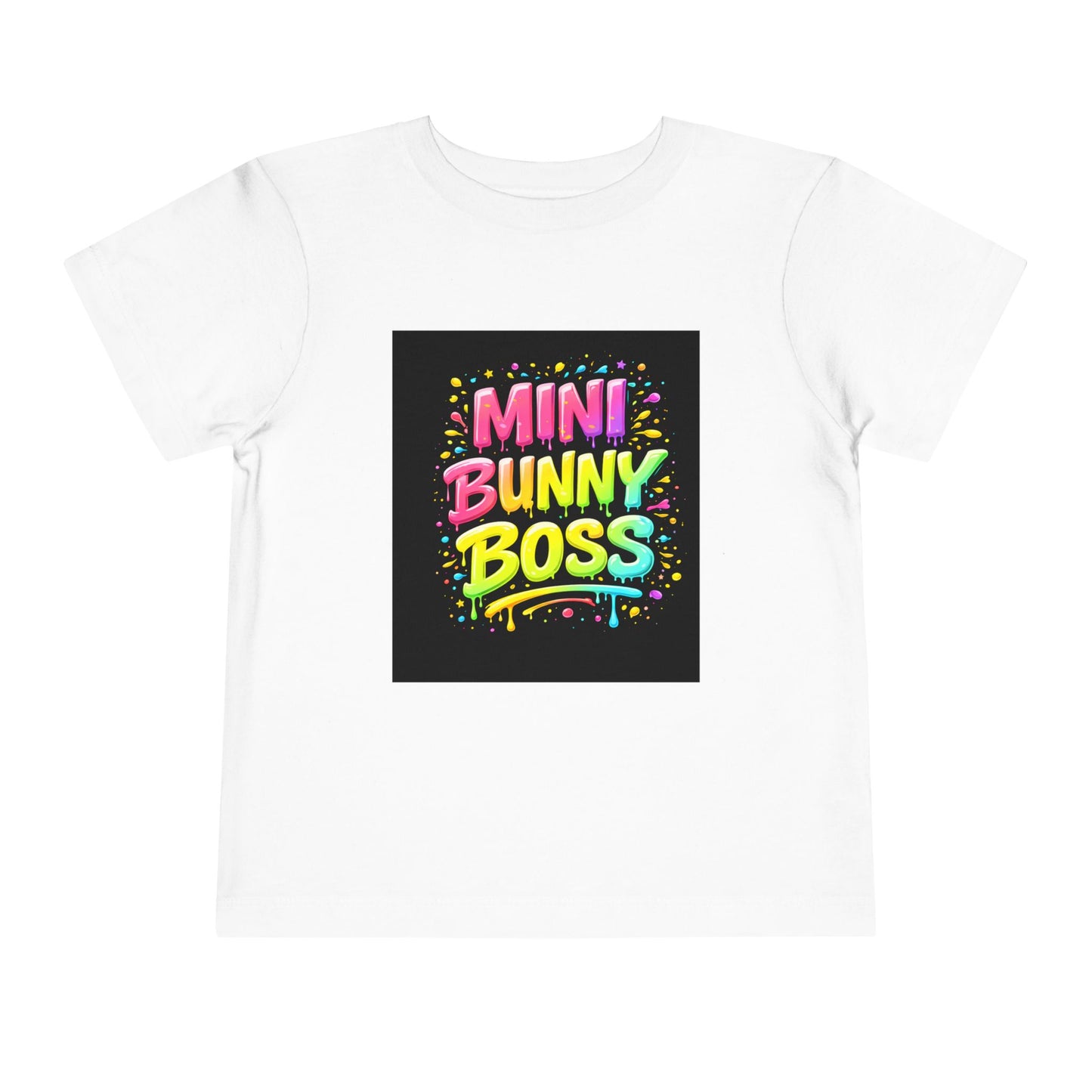Mini Bunny Boss Toddler Tee — Colorful Kid Easter Shirt