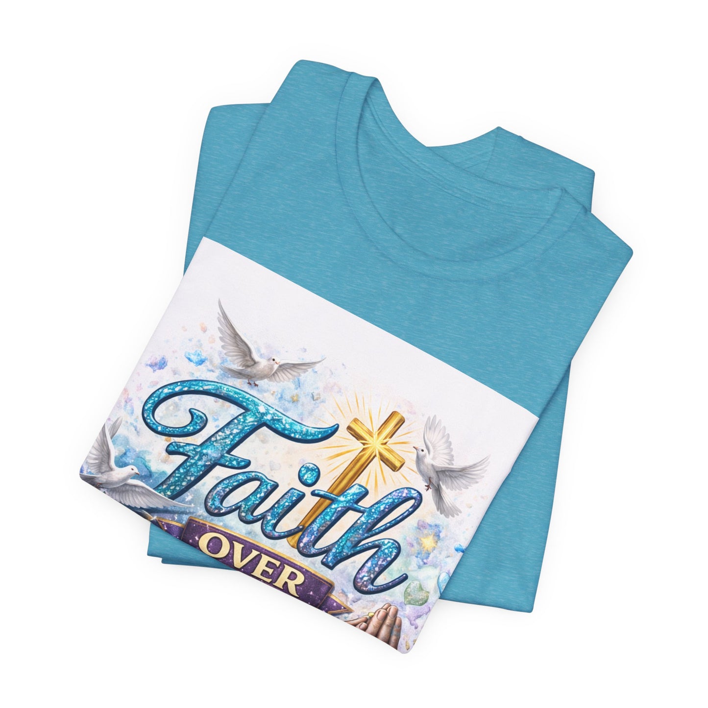 Faith Over Worry T-Shirt — Christian Prayer Graphic Tee