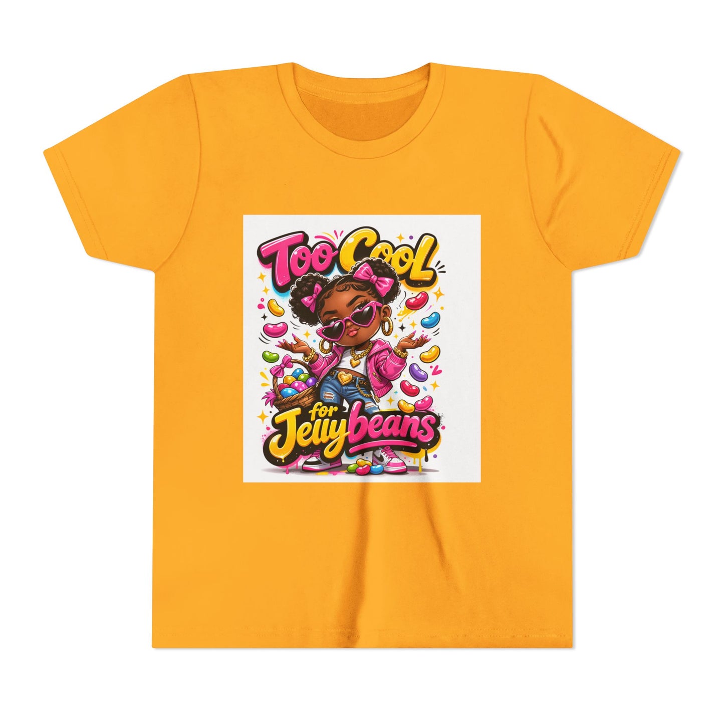 Youth Tee — "Too Cool for the Jellybeans" Mini Diva