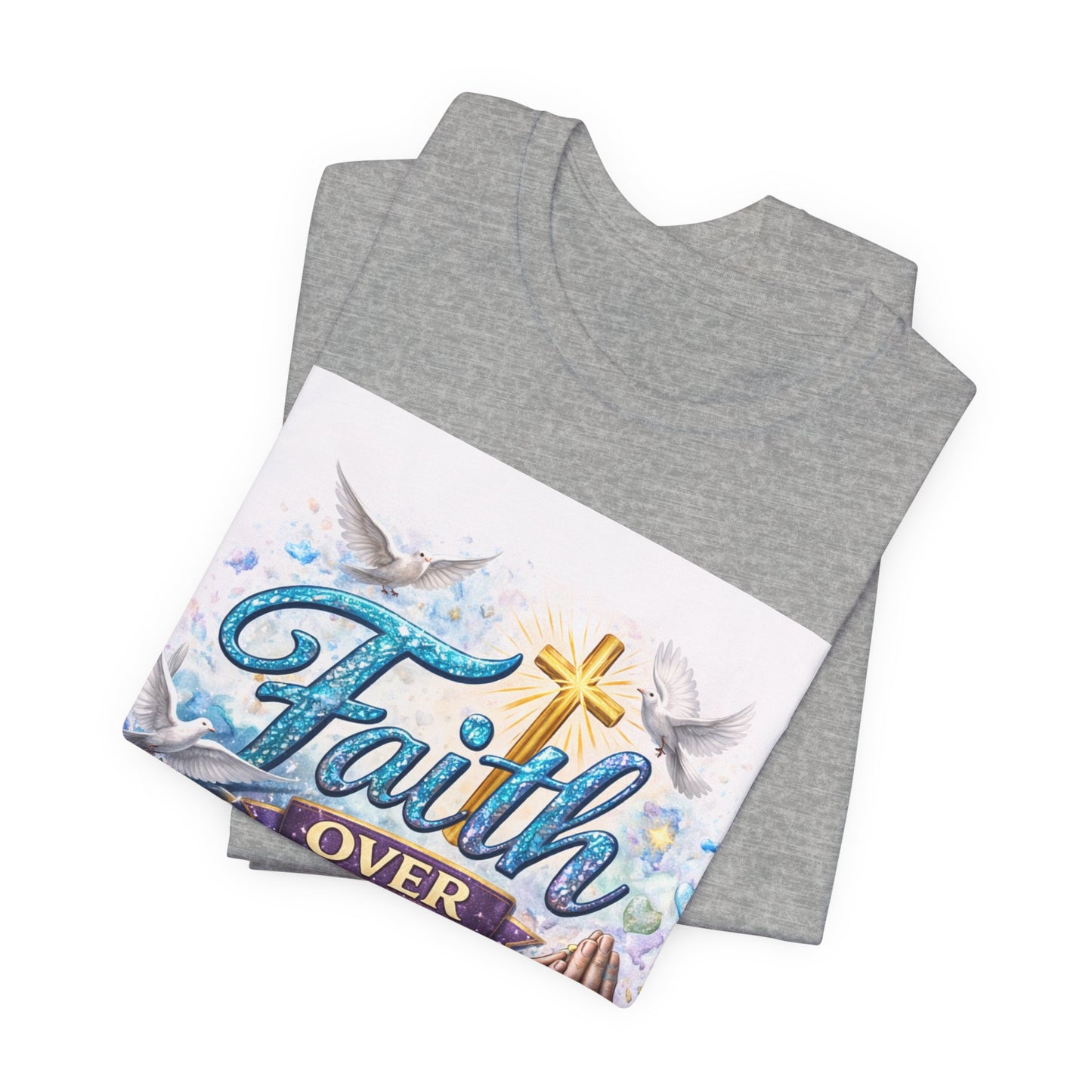 Faith Over Worry T-Shirt — Christian Prayer Graphic Tee