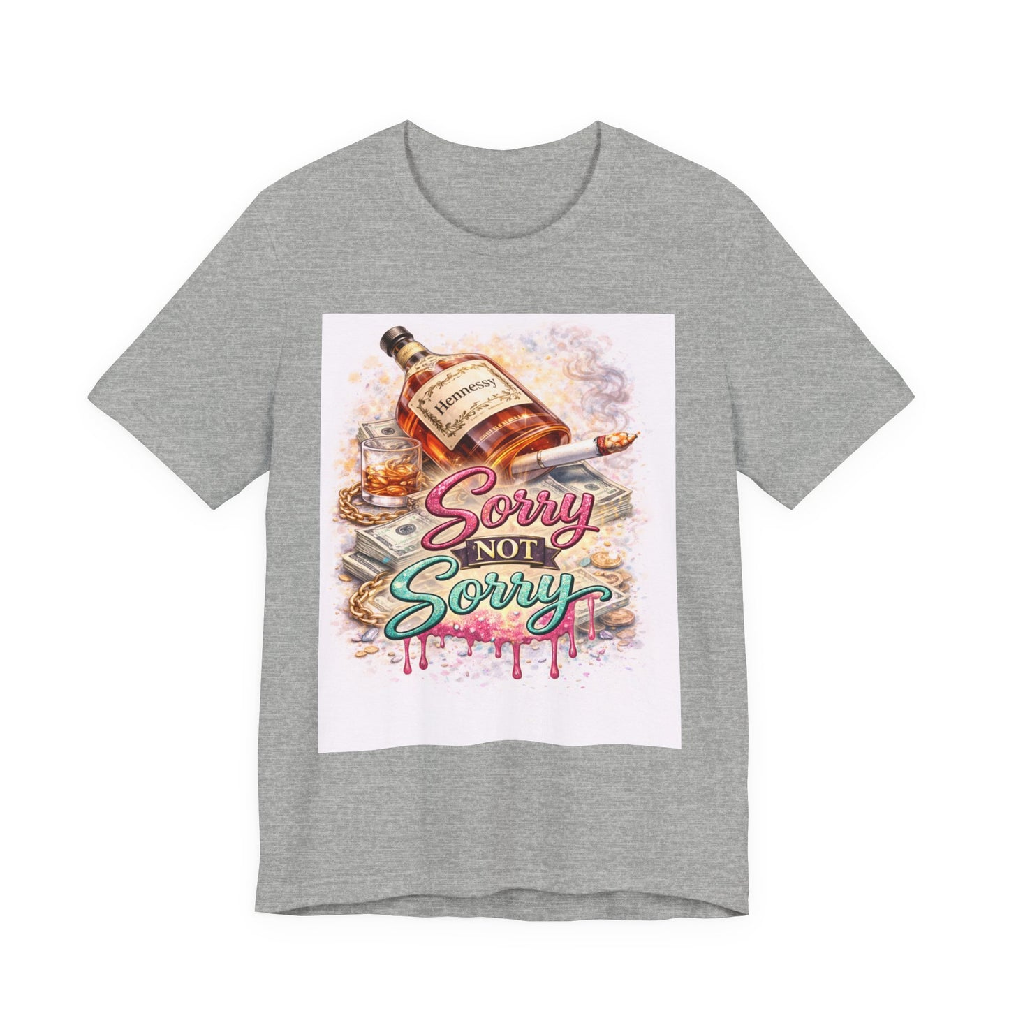 Sorry Not Sorry Whiskey Tee — Funny Drinking Graphic T-Shirt