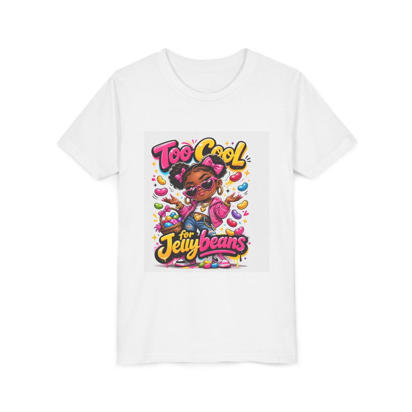 Youth Tee — "Too Cool for the Jellybeans" Mini Diva