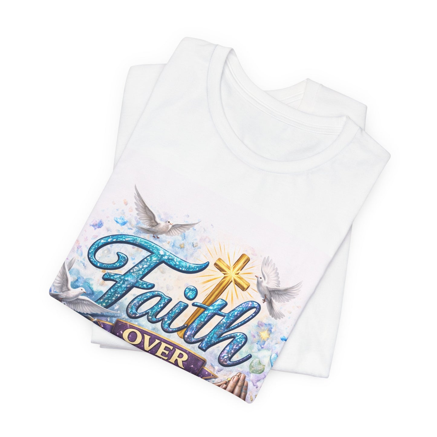 Faith Over Worry T-Shirt — Christian Prayer Graphic Tee