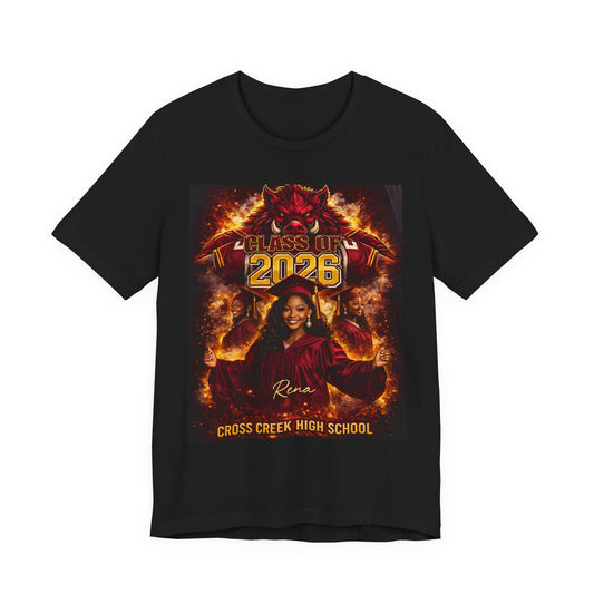 Class of 2026 Senior Portrait T‑Shirt — Cross Creek High School Graduation Tee