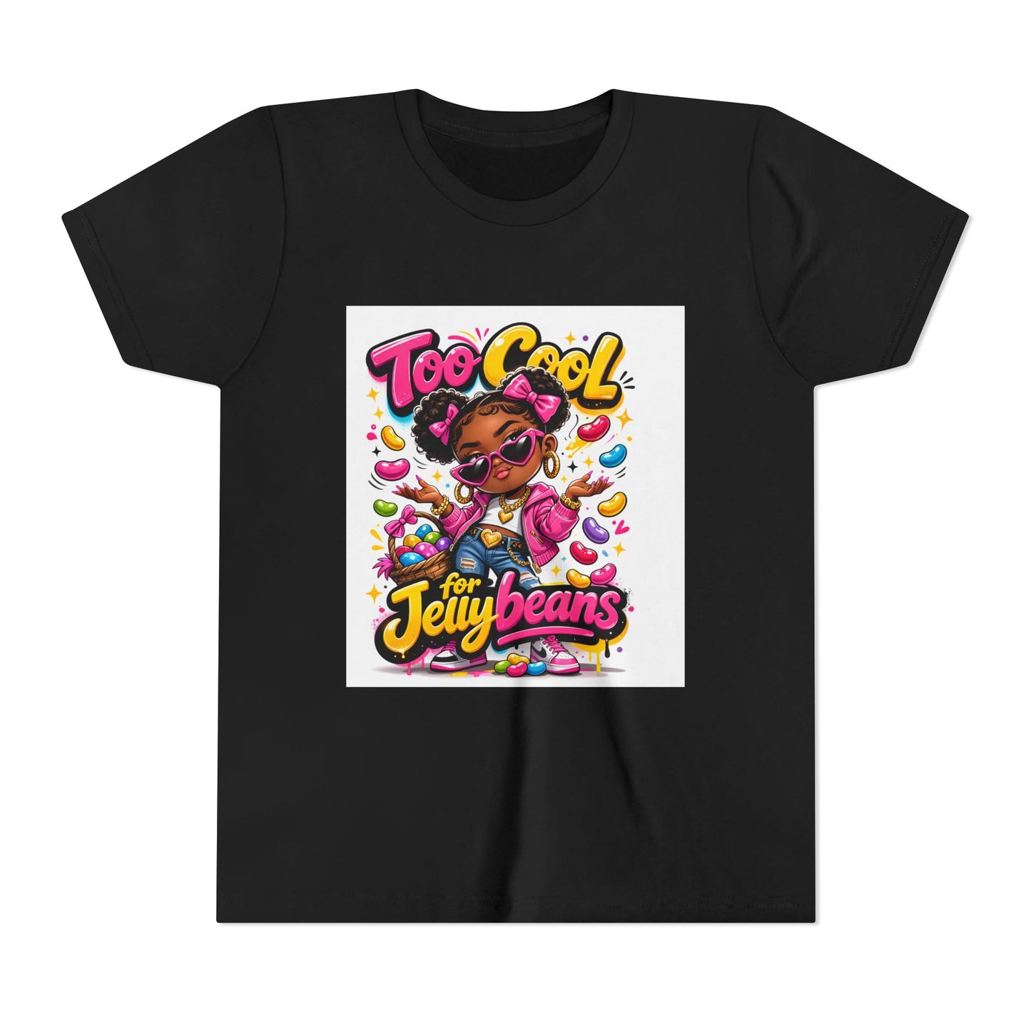 Youth Tee — "Too Cool for the Jellybeans" Mini Diva