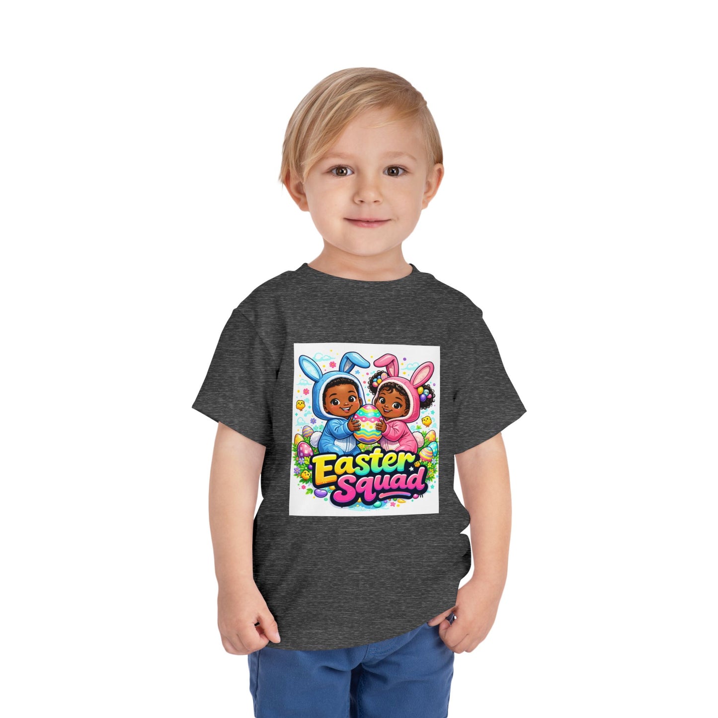 Toddler Tee — "Easter Squad" Bunny Twins Edition