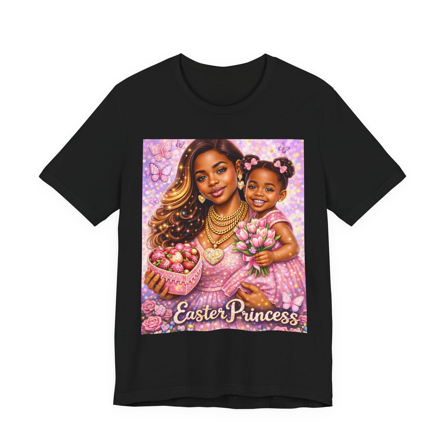Easter Princess T-Shirt — Mother & Daughter Pastel Easter Graphic Tee