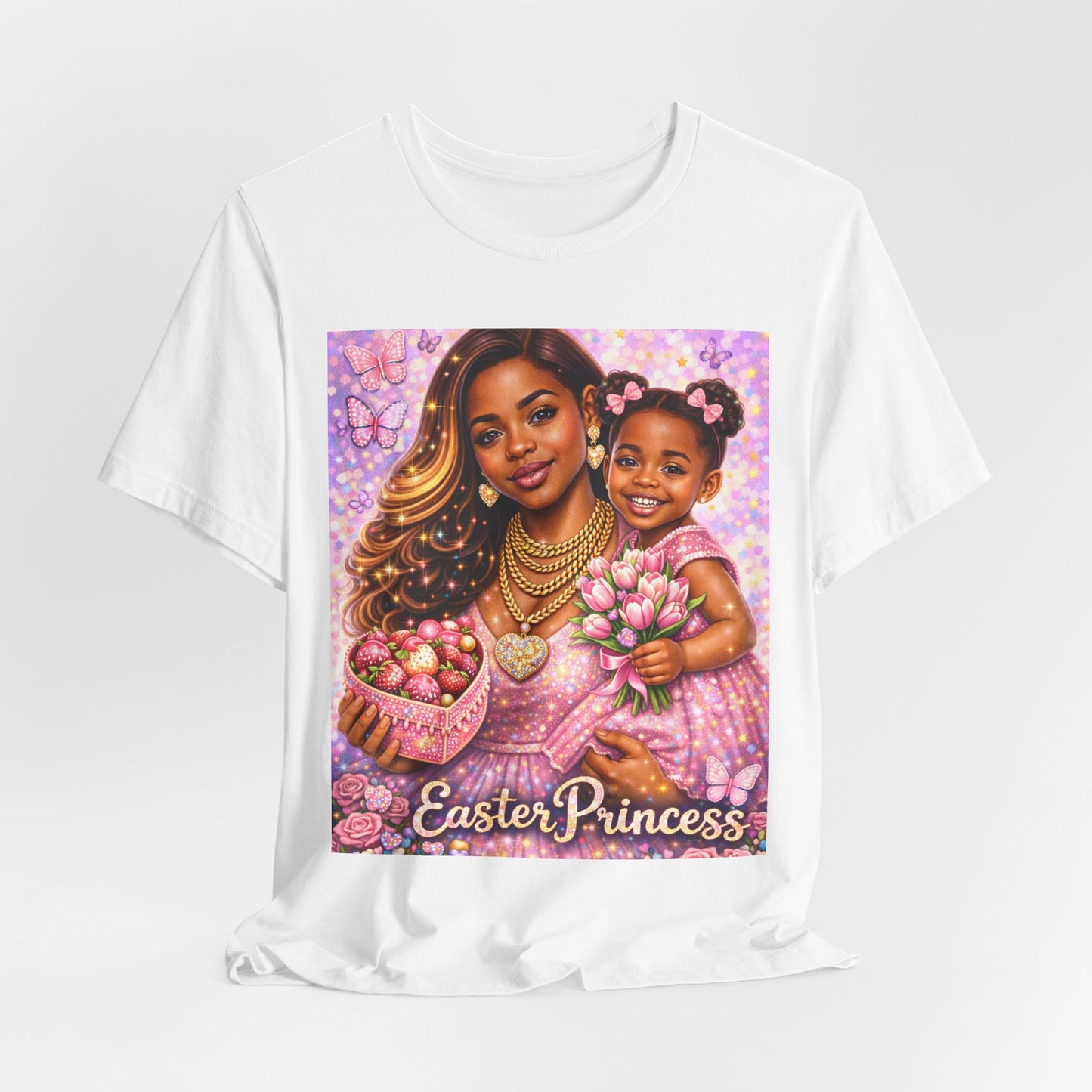 Easter Princess T-Shirt — Mother & Daughter Pastel Easter Graphic Tee