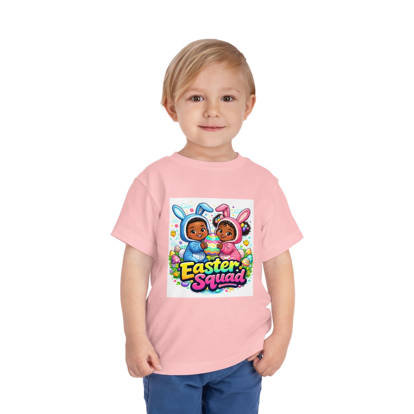 Toddler Tee — "Easter Squad" Bunny Twins Edition