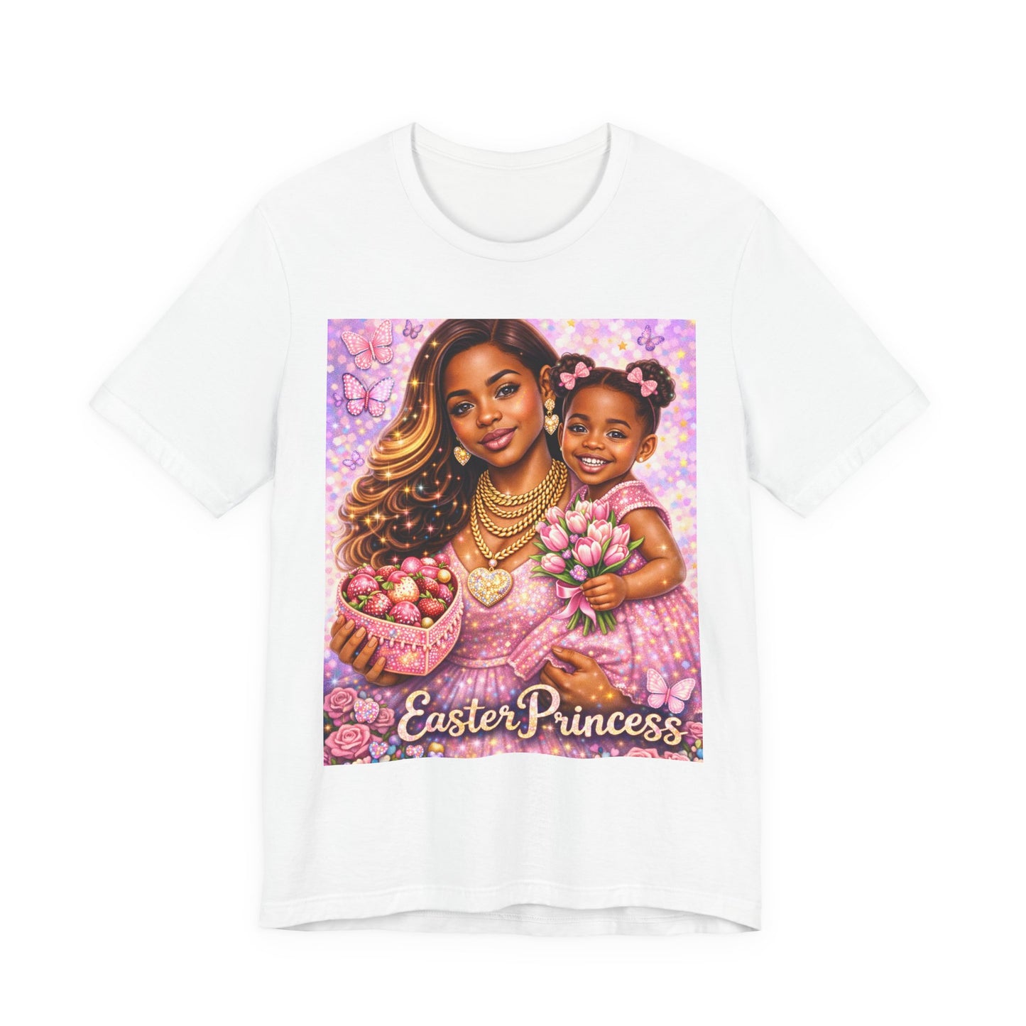 Easter Princess T-Shirt — Mother & Daughter Pastel Easter Graphic Tee