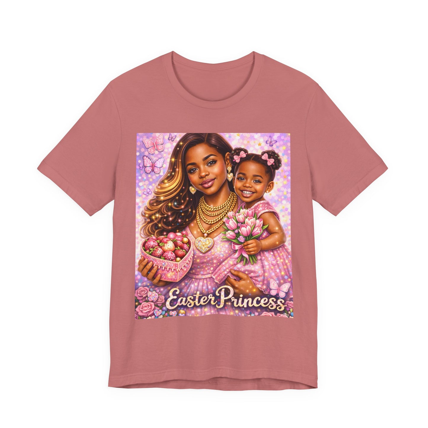 Easter Princess T-Shirt — Mother & Daughter Pastel Easter Graphic Tee