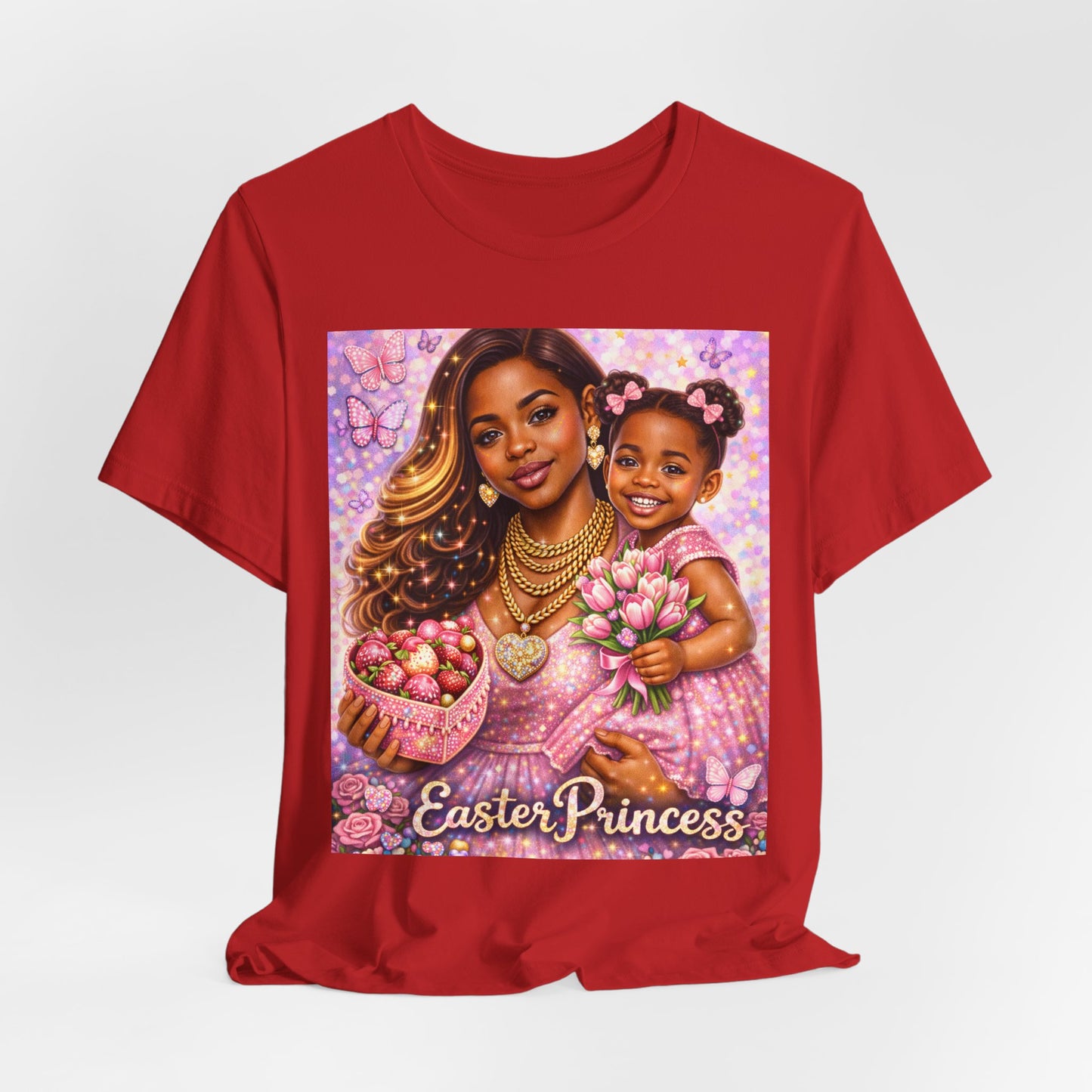 Easter Princess T-Shirt — Mother & Daughter Pastel Easter Graphic Tee